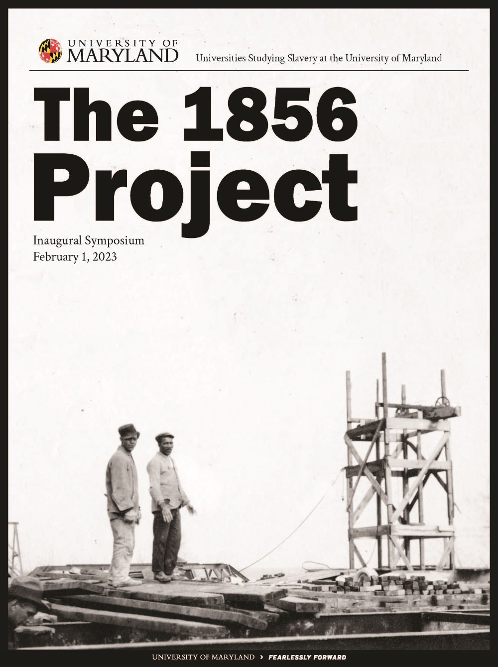 The 1856 Project Inaugural Symposium booklet cover page