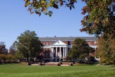 the entrance to McKeldin Library on UMD's College Park campus