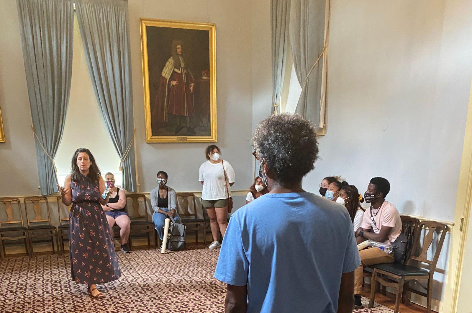 2022 SRI scholars visiting Riversdale House Museum